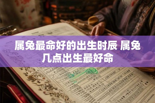 属兔最命好的出生时辰 属兔几点出生最好命