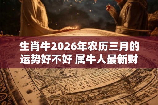 生肖牛2026年农历三月的运势好不好 属牛人最新财运解析