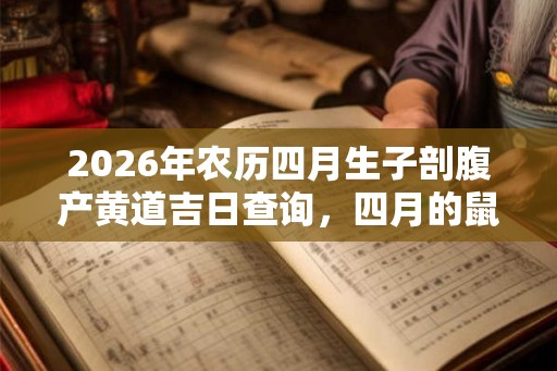 2026年农历四月生子剖腹产黄道吉日查询,四月的鼠宝宝好不好? 2026年农历四月生子剖腹产黄道吉日查询,四月的鼠宝宝好不好?
