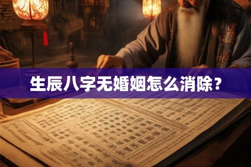 生辰八字无婚姻怎么消除？
