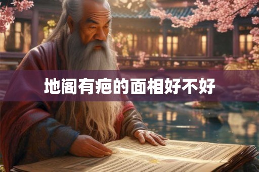 地阁有疤的面相好不好