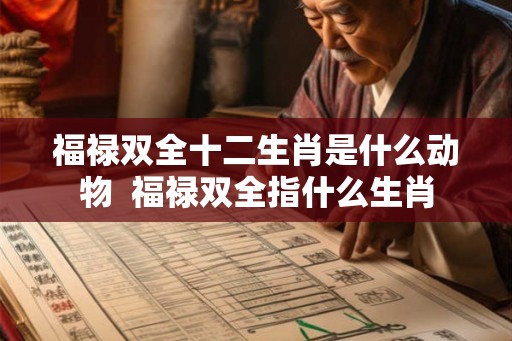 福禄双全十二生肖是什么动物 福禄双全指什么生肖 福禄双全十二生肖是什么动物 福禄双全指什么生肖