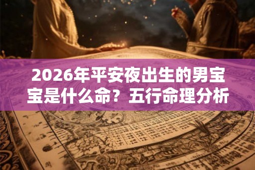 2026年平安夜出生的男宝宝是什么命？五行命理分析