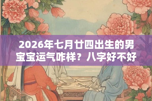 2026年七月廿四出生的男宝宝运气咋样？八字好不好