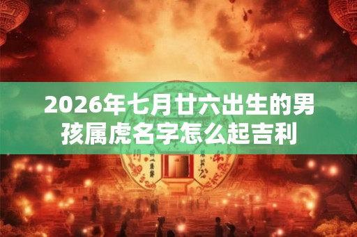2026年七月廿六出生的男孩属虎名字怎么起吉利