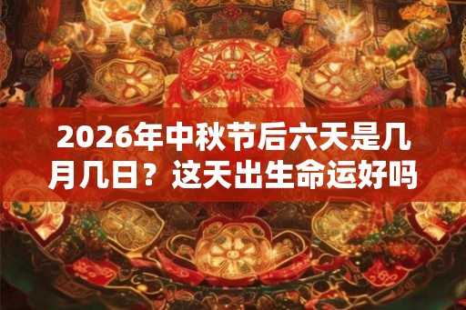 2026年中秋节后六天是几月几日？这天出生命运好吗？
