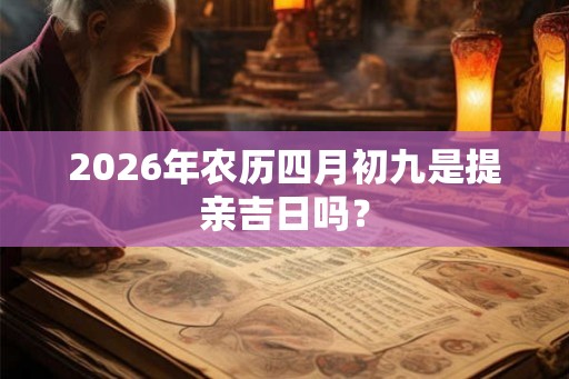 2026年农历四月初九是提亲吉日吗? 2026年农历四月初九是提亲吉日吗?