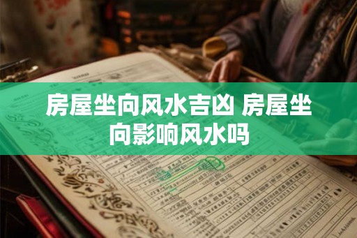 房屋坐向风水吉凶 房屋坐向影响风水吗 房屋坐向风水吉凶 房屋坐向影响风水吗