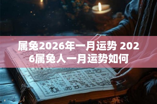 属兔2026年一月运势 2026属兔人一月运势如何 属兔2026年一月运势 2026属兔人一月运势如何
