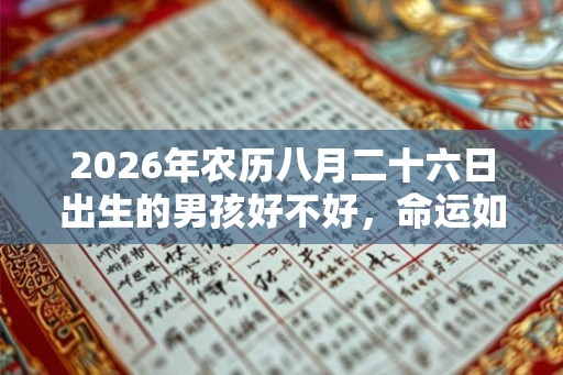 2026年农历八月二十六日出生的男孩好不好，命运如何？