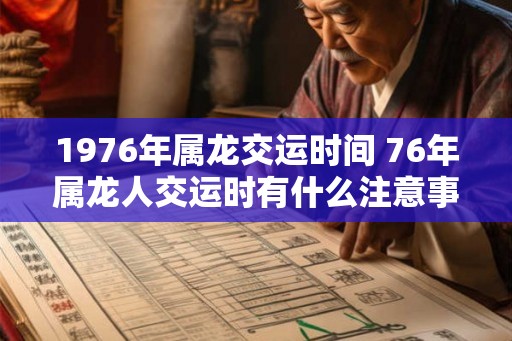 1976年属龙交运时间 76年属龙人交运时有什么注意事项