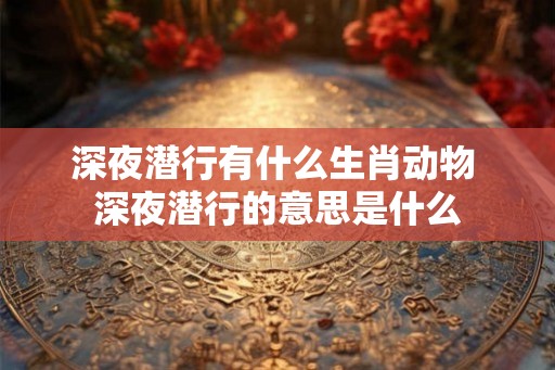 深夜潜行有什么生肖动物 深夜潜行的意思是什么