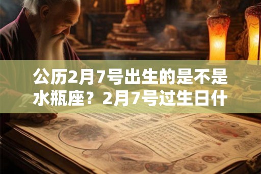 公历2月7号出生的是不是水瓶座?2月7号过生日什么星座 公历2月7号出生的是不是水瓶座?2月7号过生日什么星座