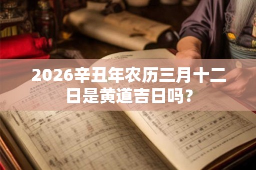 2026辛丑年农历三月十二日是黄道吉日吗？