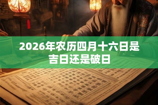 2026年农历四月十六日是吉日还是破日