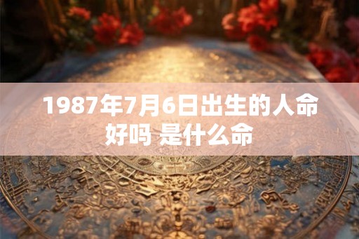 1987年7月6日出生的人命好吗 是什么命