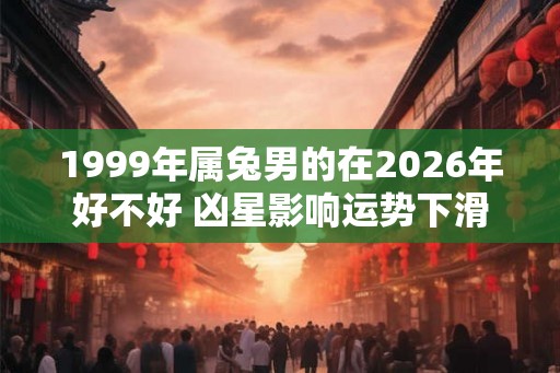 1999年属兔男的在2026年好不好 凶星影响运势下滑
