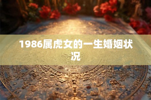 1986属虎女的一生婚姻状况