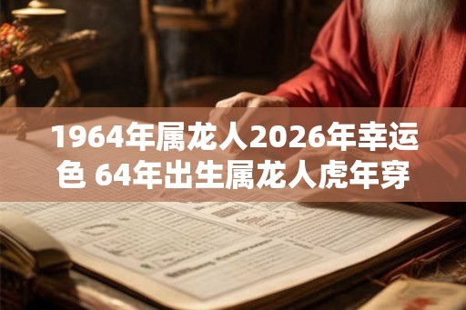 1964年属龙人2026年幸运色 64年出生属龙人虎年穿什么颜色衣服好