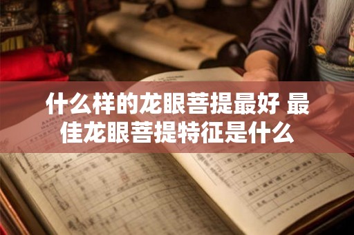 什么样的龙眼菩提最好 最佳龙眼菩提特征是什么