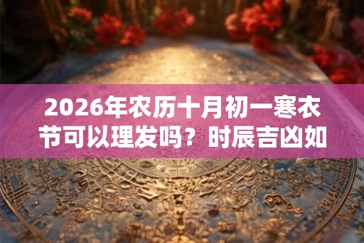 2026年农历十月初一寒衣节可以理发吗？时辰吉凶如何？