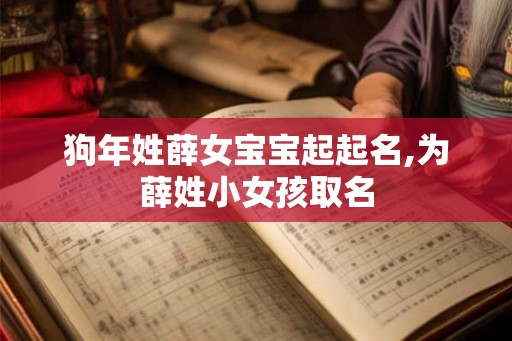 狗年姓薛女宝宝起起名,为薛姓小女孩取名