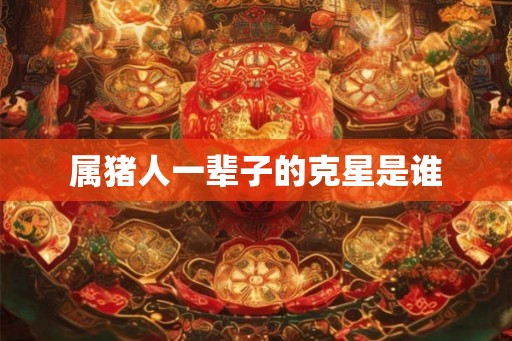 属猪人一辈子的克星是谁