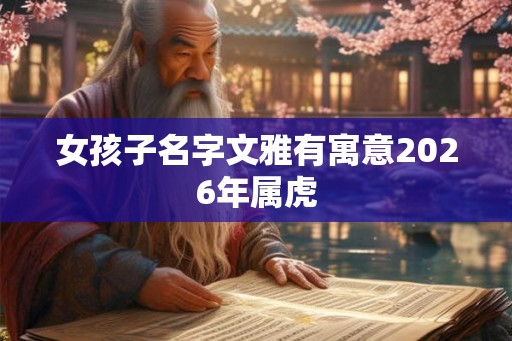 女孩子名字文雅有寓意2026年属虎