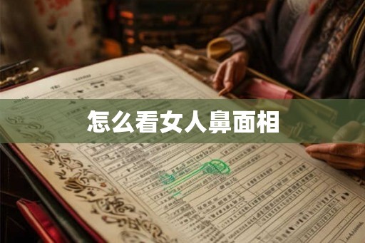 怎么看女人鼻面相