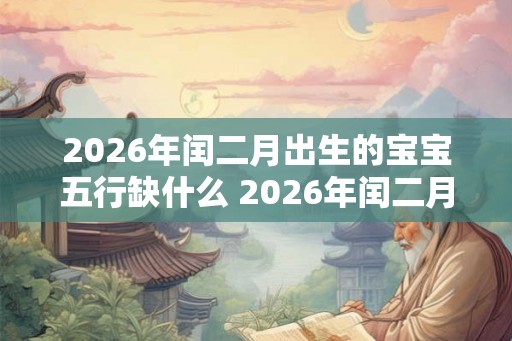 2026年闰二月出生的宝宝五行缺什么 2026年闰二月宝宝五行缺哪个 2026年闰二月出生的宝宝五行缺什么 2026年闰二月宝宝五行缺哪个