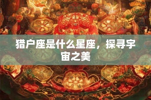 猎户座是什么星座，探寻宇宙之美