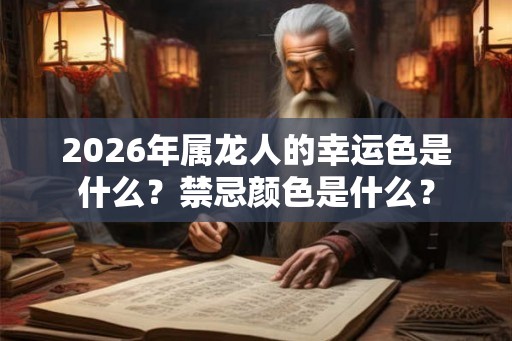 2026年属龙人的幸运色是什么？禁忌颜色是什么？