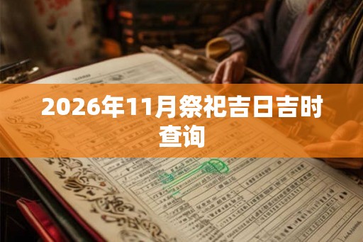 2026年11月祭祀吉日吉时查询