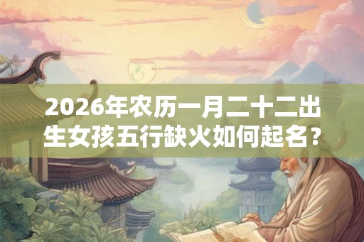 2026年农历一月二十二出生女孩五行缺火如何起名? 2026年农历一月二十二出生女孩五行缺火如何起名?
