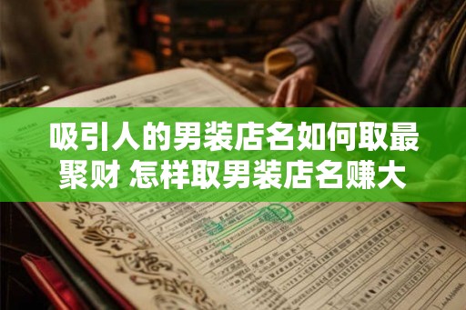 吸引人的男装店名如何取最聚财 怎样取男装店名赚大钱
