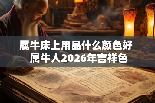 属牛床上用品什么颜色好  属牛人2026年吉祥色