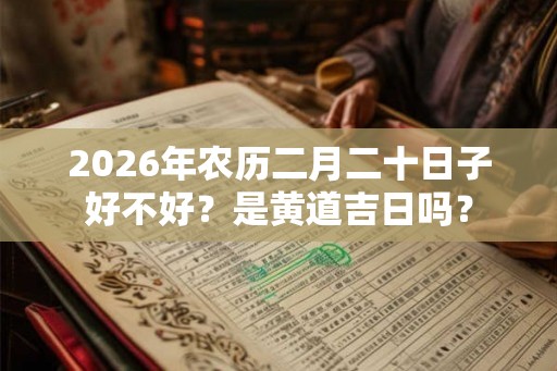 2026年农历二月二十日子好不好？是黄道吉日吗？