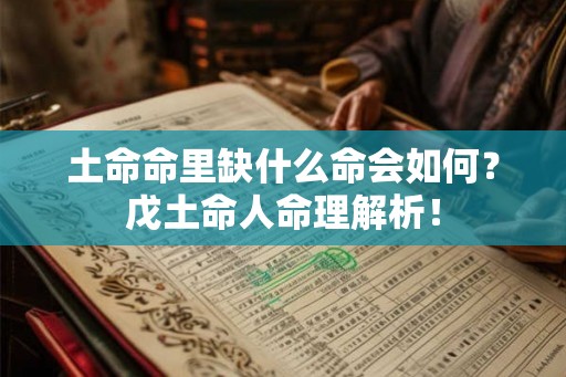 土命命里缺什么命会如何？戊土命人命理解析！