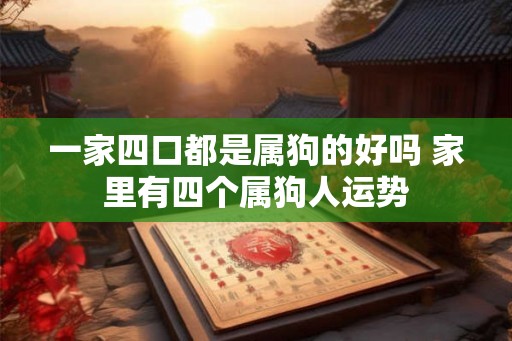 一家四口都是属狗的好吗 家里有四个属狗人运势