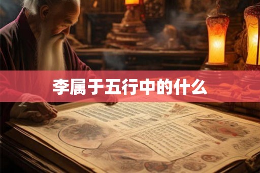 李属于五行中的什么
