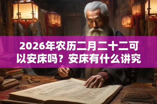 2026年农历二月二十二可以安床吗？安床有什么讲究？