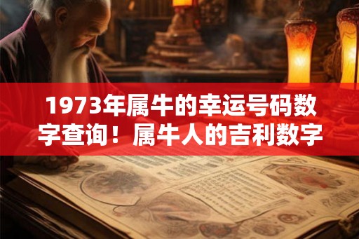 1973年属牛的幸运号码数字查询！属牛人的吉利数字是几