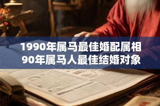 1990年属马最佳婚配属相 90年属马人最佳结婚对象