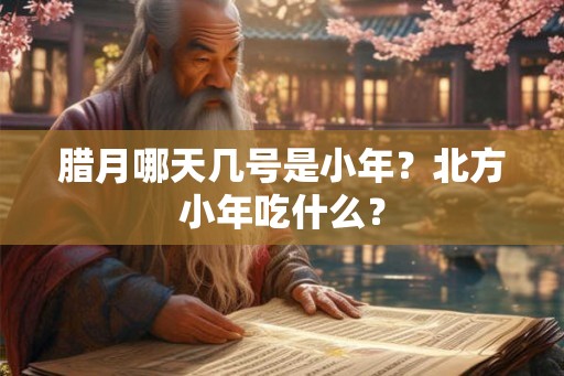 腊月哪天几号是小年？北方小年吃什么？
