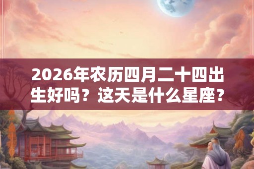 2026年农历四月二十四出生好吗？这天是什么星座？