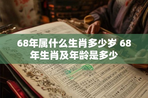 68年属什么生肖多少岁 68年生肖及年龄是多少