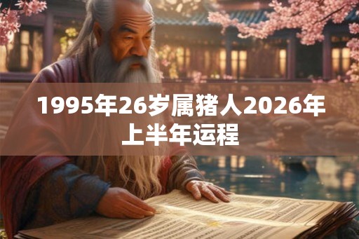 1995年26岁属猪人2026年上半年运程