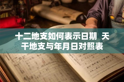十二地支如何表示日期  天干地支与年月日对照表
