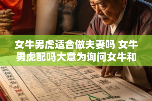 女牛男虎适合做夫妻吗 女牛男虎配吗大意为询问女牛和男虎是否适合做夫妻的问题 女牛男虎适合做夫妻吗 女牛男虎配吗大意为询问女牛和男虎是否适合做夫妻的问题
