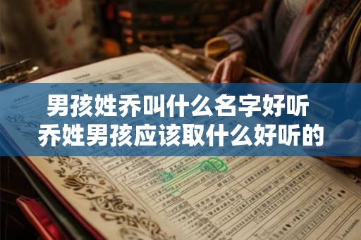 男孩姓乔叫什么名字好听 乔姓男孩应该取什么好听的名字
